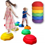 Zabawki sensoryczne - Ścieżka Sensoryczna Kamienie Balansujące Treningu Równowagi Rzeczne Ogrodu - miniaturka - grafika 1