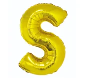 Balony i akcesoria - Go Balon foliowy litera S 85 cm FG-L85ZES - miniaturka - grafika 1