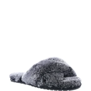 EMU Australia Wełniane obuwie domowe Mayberry Frost | z dodatkiem skóry - Kapcie damskie - miniaturka - grafika 1