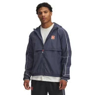 Kurtki męskie - Męska kurtka do biegania Under Armour UA Run 96 Jacket - granatowa - miniaturka - grafika 1