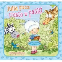 Skrzat Julia piecze ciasto w paski - Książki edukacyjne - miniaturka - grafika 1