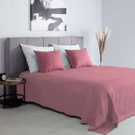 Narzuty - Narzuta na łóżko 260x260 Linen pink - miniaturka - grafika 1