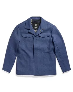 G-STAR RAW Męska kurtka Chore Wool JKT, Niebieski (rank blue D24746-D445-868), S - Kurtki męskie - miniaturka - grafika 1