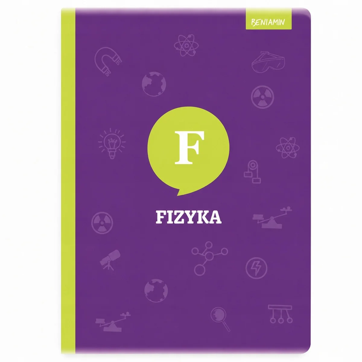 ZESZYT A5 60K KRATKA MARGINES FIZYKA 1szt. TEMATYCZNY – do szkoły i nauki