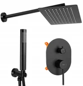 Zestawy prysznicowe - Rea Zestaw Prysznicowy Natryskowy OVAL Black BOX P8467 - miniaturka - grafika 1