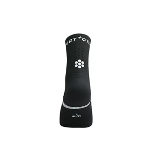 COMPRESSPORT Skarpetki do biegania PRO MARATHON SOCKS V2.0 black/white - Skarpetki sportowe męskie - miniaturka - grafika 6