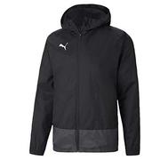 Kurtki męskie - Puma męska kurtka przeciwdeszczowa Teamgoal 23 Training Rain Jacket Black-Asphalt S 656559 - miniaturka - grafika 1