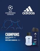 Zestawy perfum męskich - Adidas, UEFA Champions League, Zestaw perfum, 2 szt. - miniaturka - grafika 1