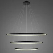 Lampy sufitowe - Altavola Design Ledowe Okręgi lampa wisząca 130W czarna LA075/P_100_in_3k_black - miniaturka - grafika 1
