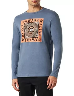 Springfield Bluza męska Bawełna Koszula, Średni Niebieski, Regularny, Średni niebieski, S - Bluzy męskie - miniaturka - grafika 1