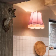 Lampy sufitowe - QAZQA Retro lampa wisząca różowa 45cm - Granny - miniaturka - grafika 1