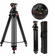 Statywy fotograficzne - Profesjonalny Statyw Filmowy do Filmowania VIDEO Głowica Olejowa K&F 192cm / KF09.147 - miniaturka - grafika 1