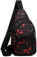 Nerki - Saszetka Nerka podróżna Plecak Czarno Czerwony Sportowy Męski - miniaturka - grafika 1