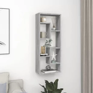 Lumarko Półka ścienna, szary dąb sonoma, 36x16x90 cm - Półki do salonu - miniaturka - grafika 1
