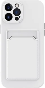 Ochronne etui na telefon komórkowy iPhone 12 13 14 15 Plus Pro Max Etui na kartę, Kolor: biały, Wybierz model: Apple iPhone 13 Pro Max - Etui i futerały do telefonów - miniaturka - grafika 1