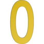 Numery na dom - Metro Cyfra złota szczotkowana 0 50 mm - miniaturka - grafika 1