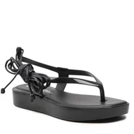 Sandały damskie - Sandały MELISSA - Unique Strap + Camila Coutinho 33658 Black/Black AE002 - miniaturka - grafika 1