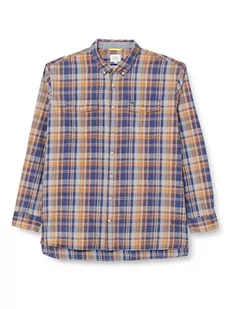 camel active Męska koszula 409119/8S19, Merlot, S - Koszule męskie - miniaturka - grafika 1