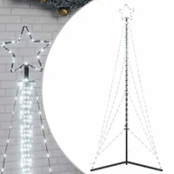Ozdoby bożonarodzeniowe - vidaXL Lampki choinkowe, 483 zimnych białych LED, 240 cm - miniaturka - grafika 1