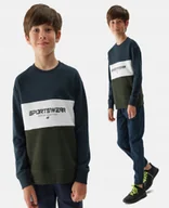 Bluzy dla chłopców - 4F BLUZA CHŁOPIĘCA DRESOWA SPORTOWA NIEROZPINANA - miniaturka - grafika 1