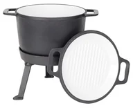 Gadżety do domu - Kociołek 3w1 emaliowany 5L - miniaturka - grafika 1