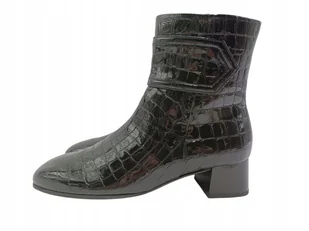 Gabor 55.700.90, czarne botki damskie na obcasie, rozmiar 39 - Botki damskie - miniaturka - grafika 1