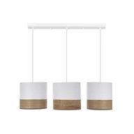 Lampy sufitowe - Lampa wisząca na białej listwie, dwukolorowa 33-17550 z serii BIANCO  - miniaturka - grafika 1