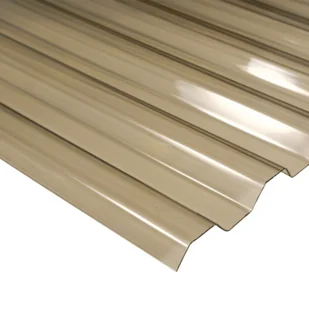 Płyta z poliwęglanu dymna brąz trapez 76/18, 1075 x 2500 Robelit - Pokrycia dachowe - miniaturka - grafika 1