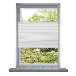 vidaXL vidaXL Plisowana roleta, biaa (40x100cm). - Rolety - miniaturka - grafika 1