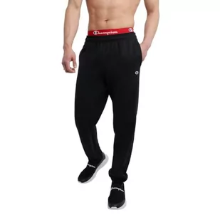 Champion Męskie spodnie polarowe Powerblend Relaxed Bottom, Czarny, XXL - Spodenki męskie - miniaturka - grafika 1
