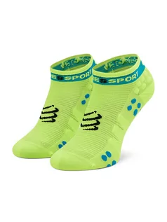 Skarpetki męskie - Compressport Skarpety Niskie Unisex Pro Racing Socks V3.0 Run Low RSLV3-FL1100 Żółty - grafika 1