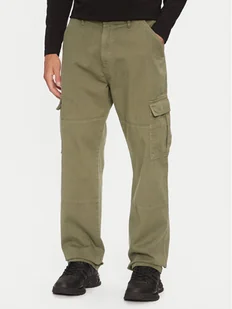 Guess Chinosy M4YB40 WGCV1 Khaki Regular Fit - Spodnie męskie - miniaturka - grafika 1