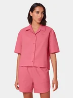 Piżamy damskie - Triumph Koszulka piżamowa Boyfriend MyWear 10218315 Różowy Relaxed Fit - miniaturka - grafika 1