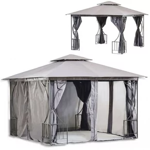Namiot pawilon ogrodowy  lux altana 3x4m moskitiera i pełne ścianki - Pawilony ogrodowe - miniaturka - grafika 1