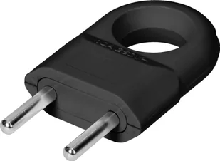 Orno Wtyczka euro płaska 2P, z uchem, czarny, 50 szt. - Gniazdka elektryczne - miniaturka - grafika 1