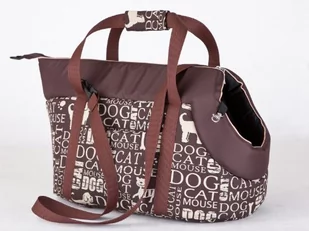 HobbyDog Hundetasche Hundetasche Tragetasche Katzentasche (7 - Braun Mit Titeln, 1 - Hxbxl  - 22X20X36 Cm) - Transportery dla kotów - miniaturka - grafika 1