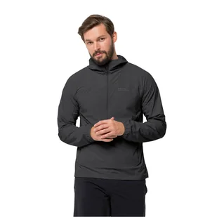 Męska kurtka softshellowa Jack Wolfskin PRELIGHT OVERHEAD M black - S - Kurtki męskie - miniaturka - grafika 1