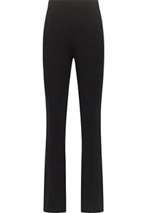 swirlie Damskie spodnie z dzianiny 77134091, czarne, XL/XXL, czarny, XL-XXL - Spodnie damskie - miniaturka - grafika 1