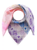 Apaszki i szaliki damskie - Zwillingsherz Chusta "Joulina" ze wzorem - 110 x 110 cm - miniaturka - grafika 1