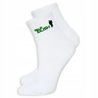 Skarpetki damskie - SKARPETKI BAWEŁNIANE BIAŁE 39-45 Na Prezent Dla Fana BILLIE EILISH Wzory - miniaturka - grafika 1