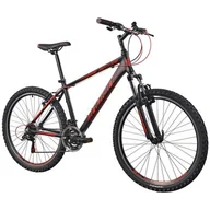 Rowery - Rower górski MTB INDIANA X-Pulser 1.6 M19 26 cali męski Czarno-czerwony - miniaturka - grafika 1