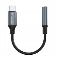 Adaptery i przejściówki - Adapter Wozinsky WACM-01 USB-C - mini jack 3,5mm - czarny - miniaturka - grafika 1