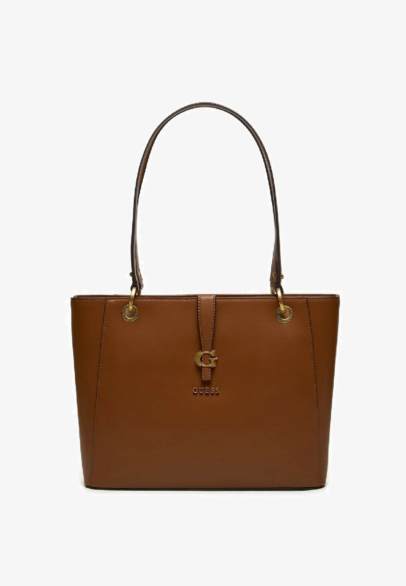GUESS DAMSKA TOREBKA BRĄZOWA DUŻA NA ZAMEK ELEGANCKA 37x10x26 1GŁA