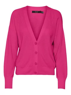 Swetry damskie - Vero Moda Kardigan "Newlexsun" w kolorze różowym - grafika 1