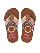 Buty dla dziewczynek - Roxy Japonki ARGL100303 Kolorowy - miniaturka - grafika 1