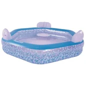 Baseny ogrodowe - Duży Basen Dmuchany Rodzinny Hex 223 x 211 cm - miniaturka - grafika 1