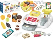 Zabawy w naśladowanie dorosłych - Edukacyjna Kasa Fiskalna Sklepowa Kalkulator Waga Skaner Koszyk Dźwięk - miniaturka - grafika 1