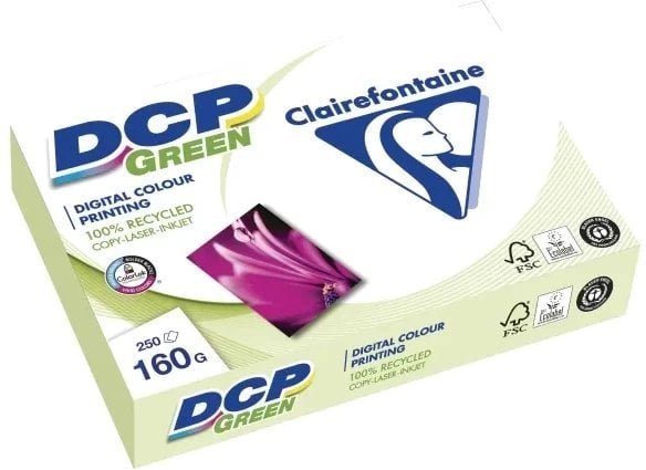Genbrugspapir til farveprint DCP Green, A4, 160 g, pakke a 250 ark