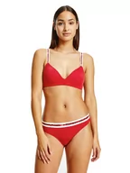 Majtki damskie - Tommy Hilfiger Majtki Damskie Bikini Red Uw0Uw02455 Xlg Xs - miniaturka - grafika 1