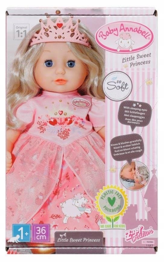 Baby Annabell Lalka Księżniczka 36cm Zabawka Ładna